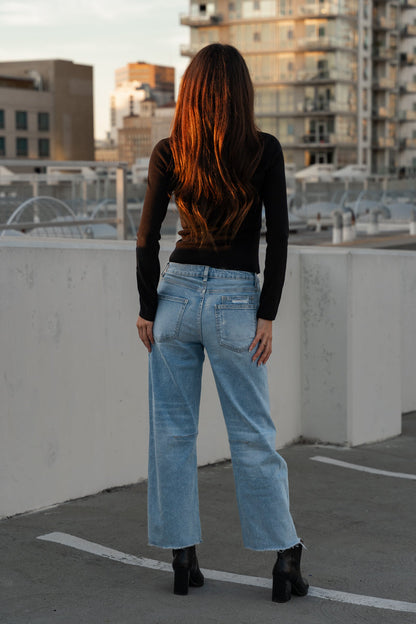 Waitlist 8/1 • Ryker High Rise Cropped Barrel Jeans Light Wash