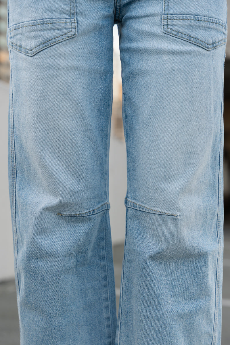 Waitlist 8/1 • Ryker High Rise Cropped Barrel Jeans Light Wash