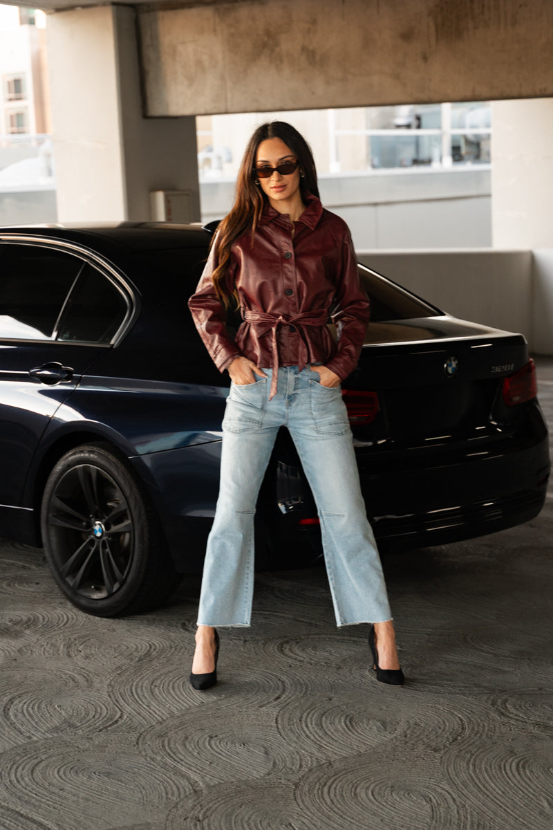 Waitlist 8/1 • Ryker High Rise Cropped Barrel Jeans Light Wash