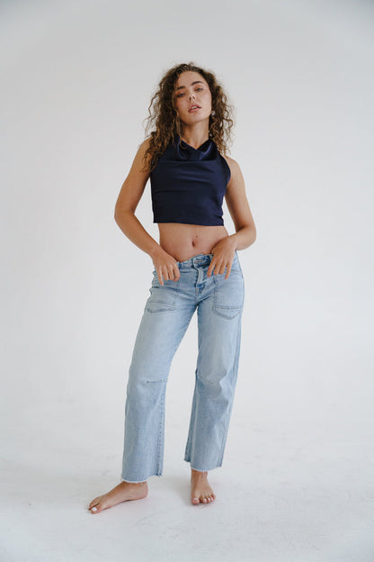 Waitlist 8/1 • Ryker High Rise Cropped Barrel Jeans Light Wash