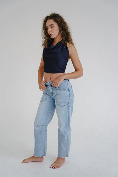 Waitlist 8/1 • Ryker High Rise Cropped Barrel Jeans Light Wash