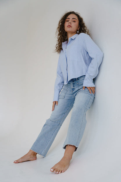 Waitlist 8/1 • Ryker High Rise Cropped Barrel Jeans Light Wash