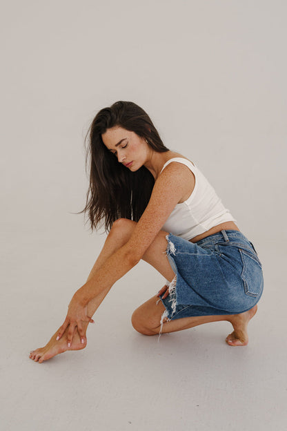 Kathleen Sleeveless Tank Top White