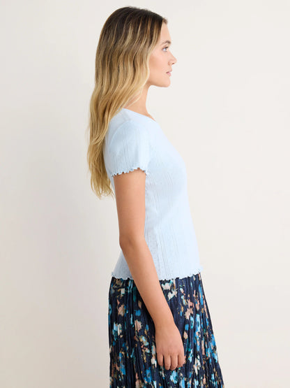 nz by NIC+ZOE Pointelle Rib Georgia Tee