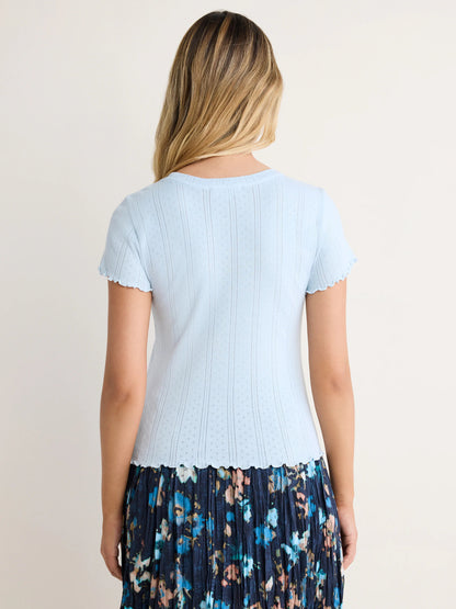 nz by NIC+ZOE Pointelle Rib Georgia Tee