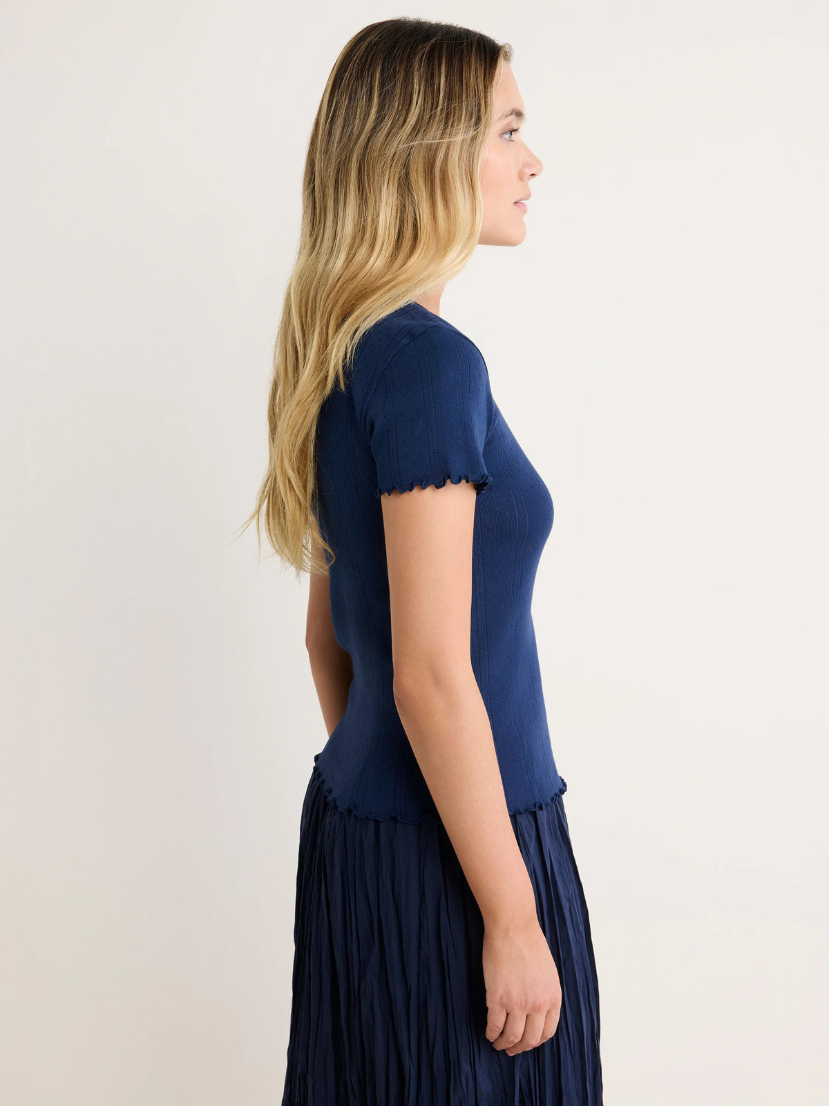 nz by NIC+ZOE Pointelle Rib Georgia Tee