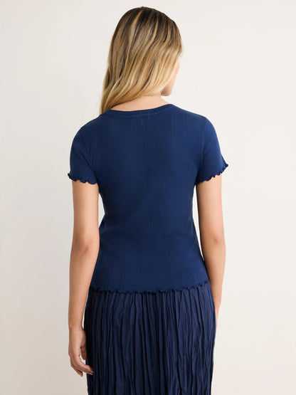 nz by NIC+ZOE Pointelle Rib Georgia Tee