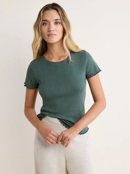 nz by NIC+ZOE Pointelle Rib Georgia Tee
