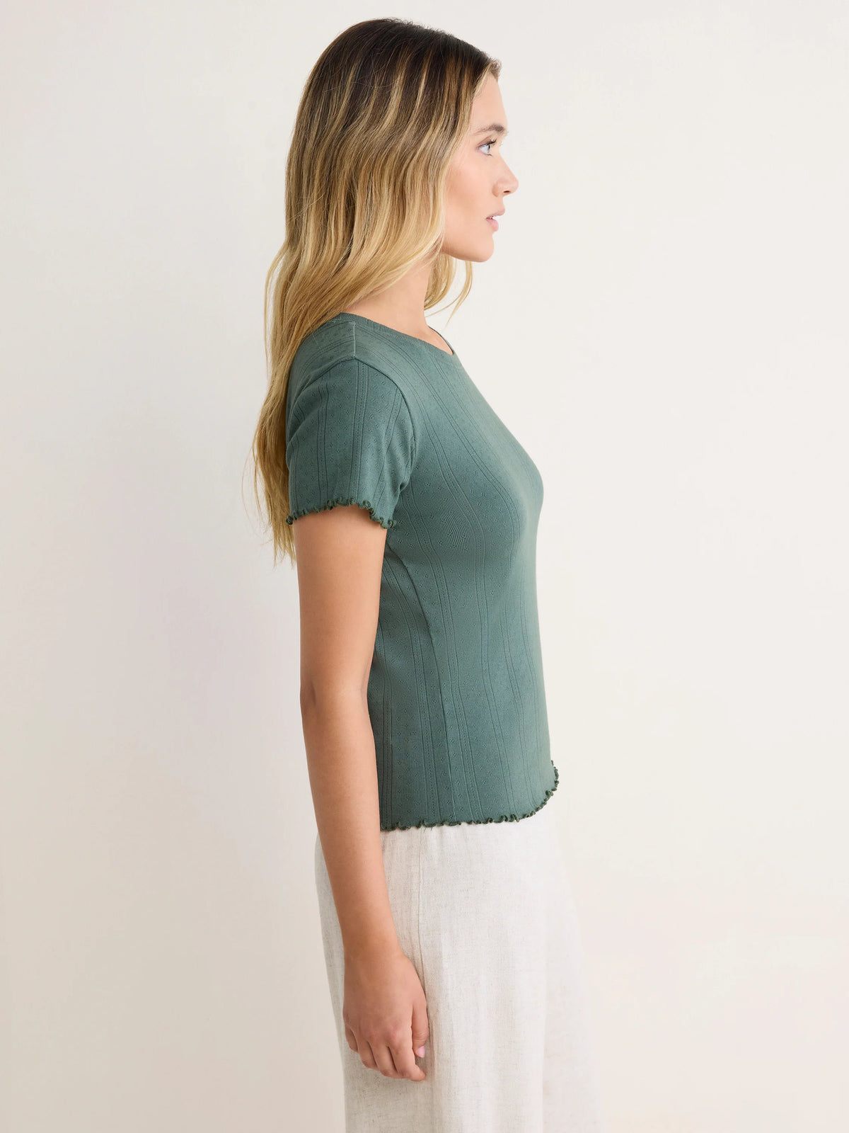 nz by NIC+ZOE Pointelle Rib Georgia Tee