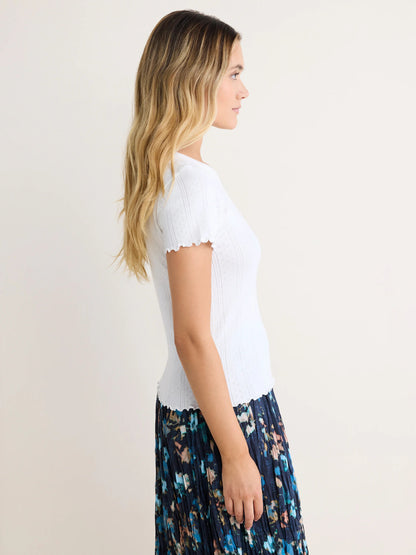 nz by NIC+ZOE Pointelle Rib Georgia Tee