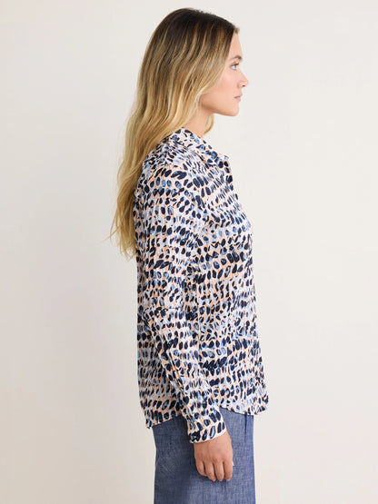 nz by NIC+ZOE Spotted Core Cotton Crinkle Shirt