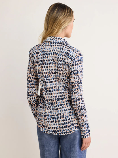 nz by NIC+ZOE Spotted Core Cotton Crinkle Shirt