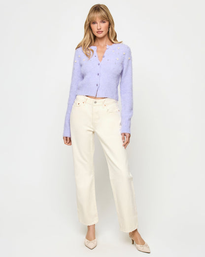 Brynn Cardigan - Lavender Ice