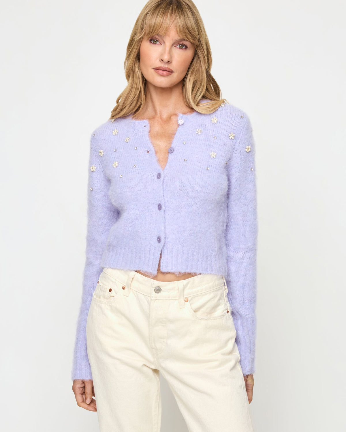 Brynn Cardigan - Lavender Ice