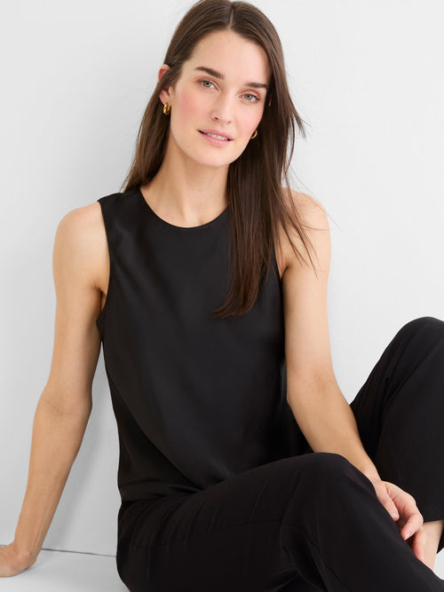 Day Gloss Woven Layering Tank