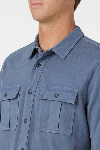 O'Riginals Long Sleeve Button Front Knit Shirt