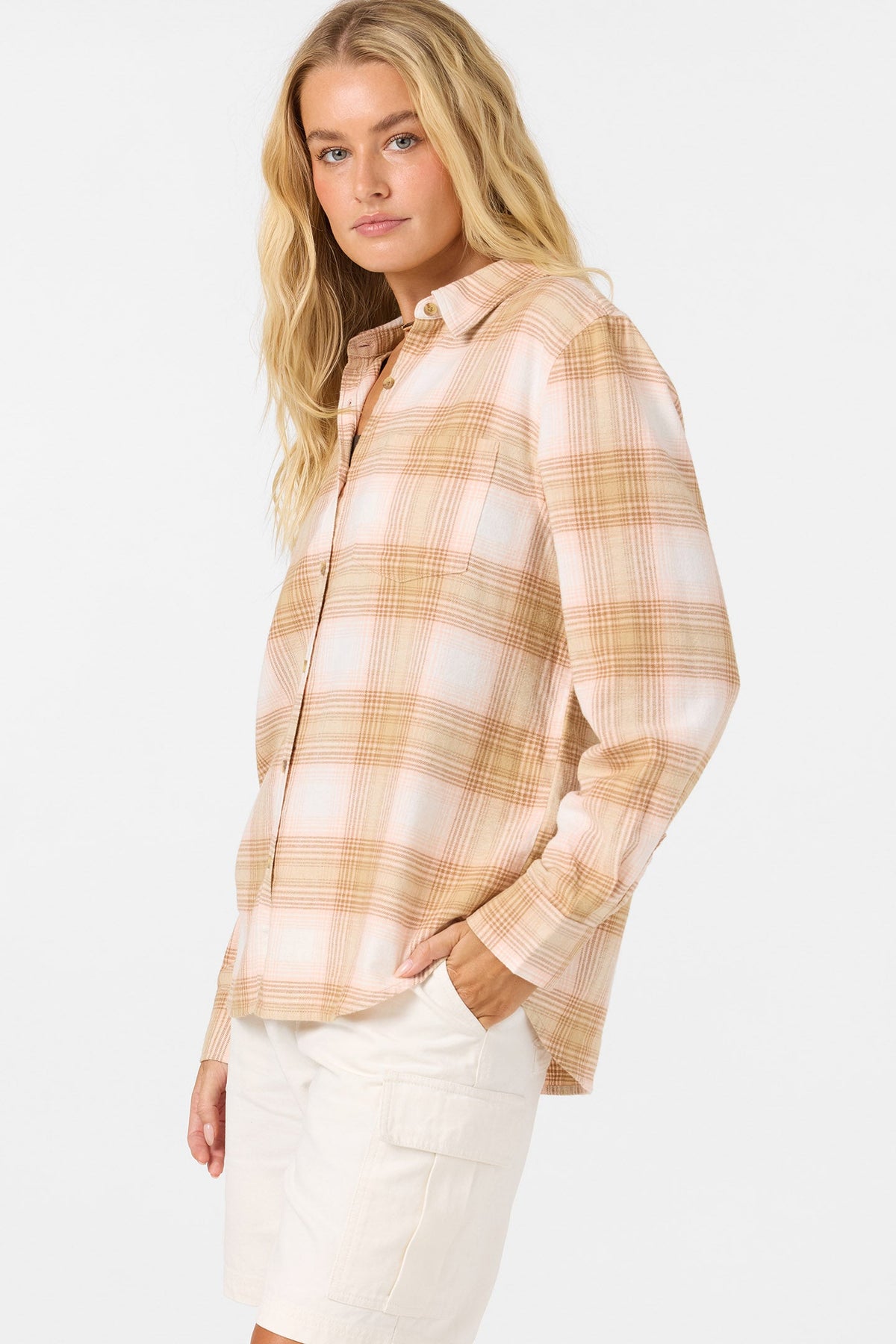 Logan Flannel Long Sleeve Top