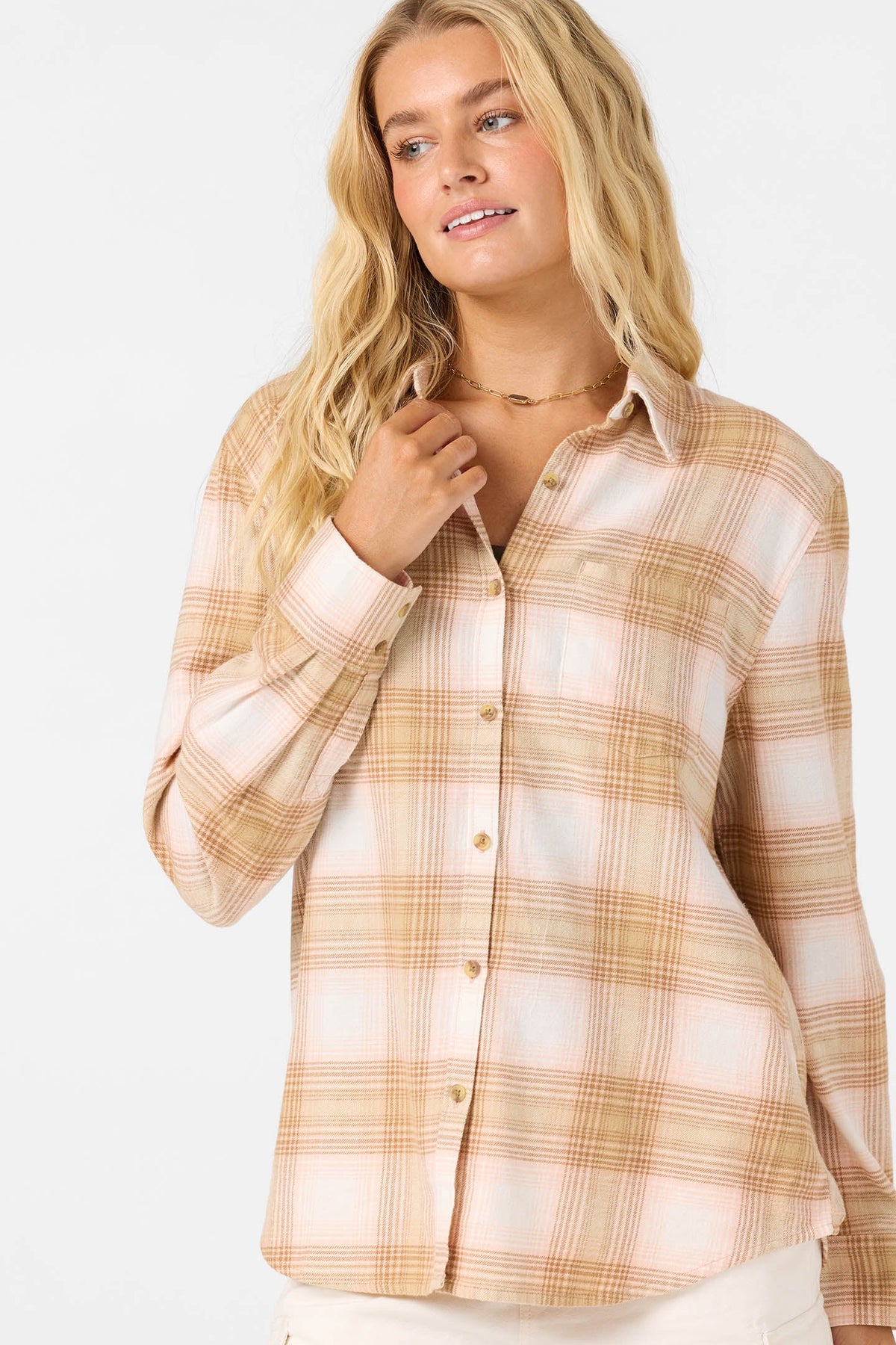 Logan Flannel Long Sleeve Top