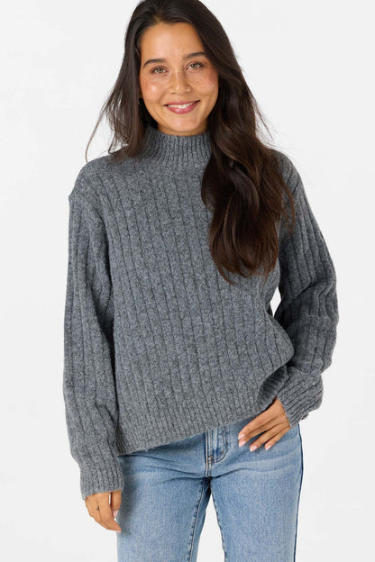 Cypress Mockneck Long Sleeve Sweater