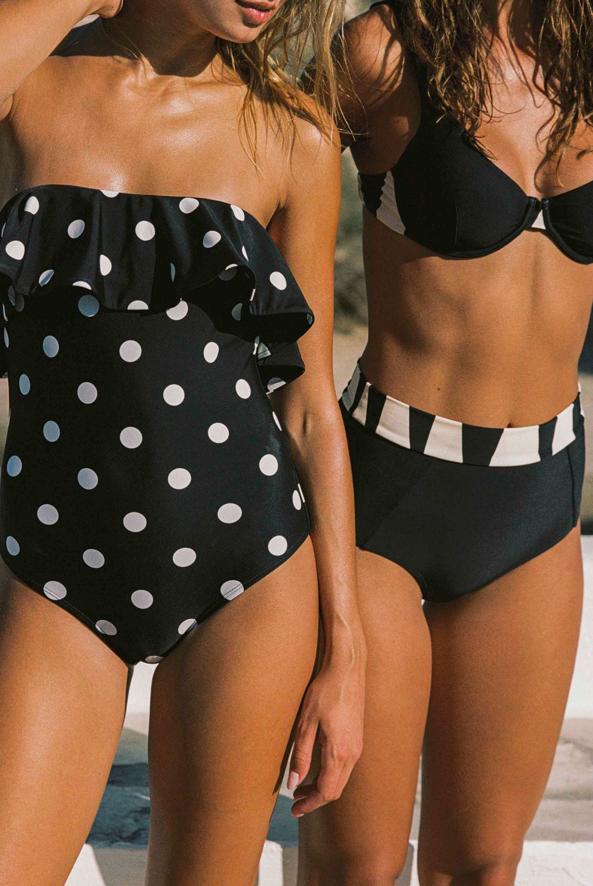 Farrah Frill One Piece In Pepita