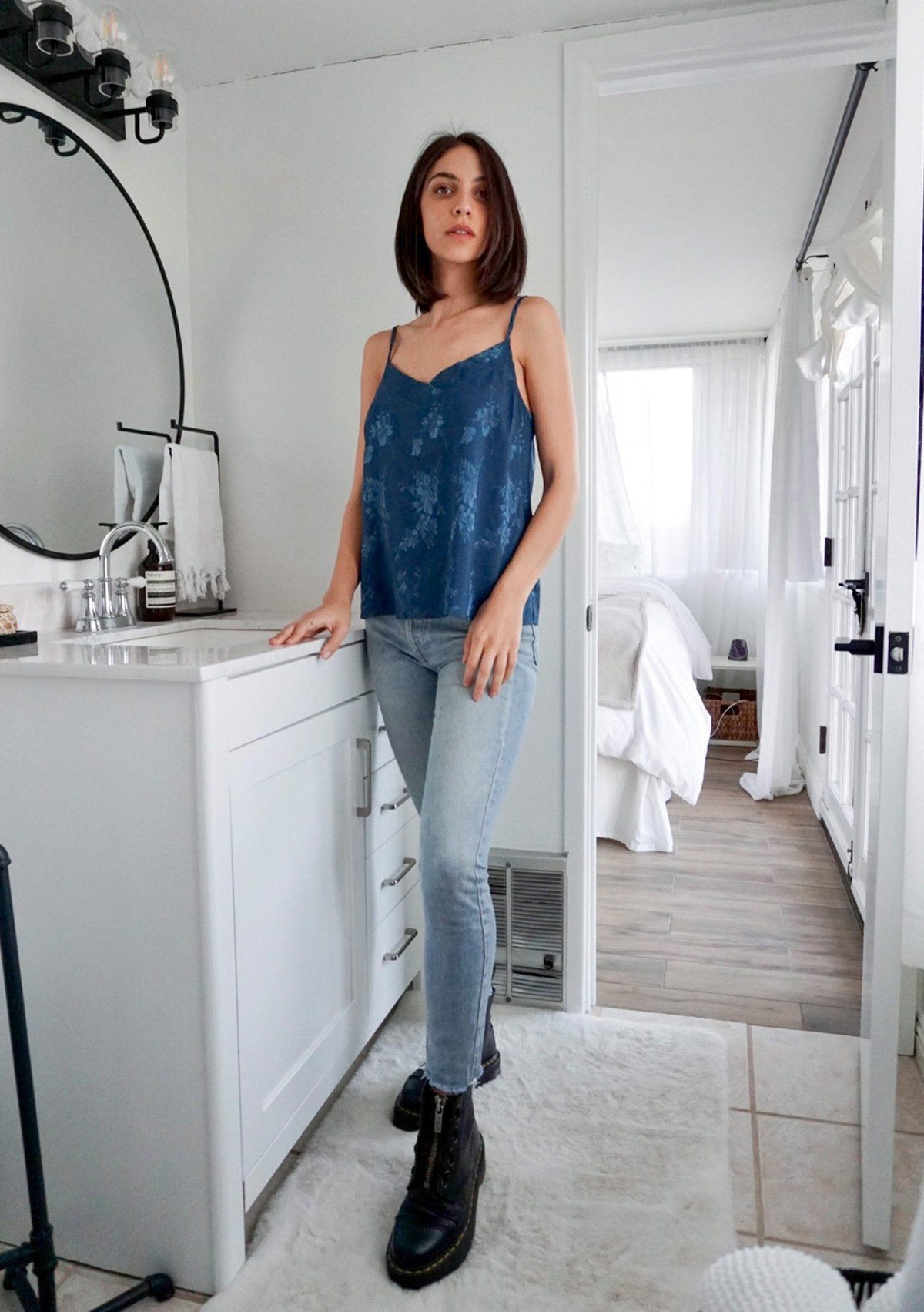 Jane Floral Jacquard Cami