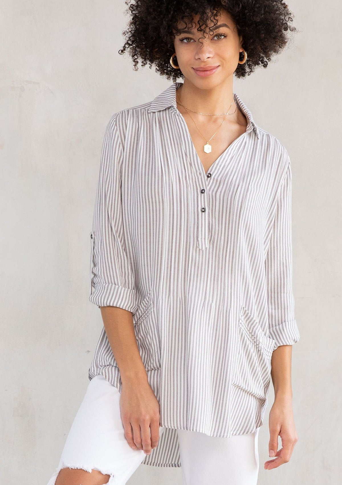 Julien Pleated Pocket Shirt