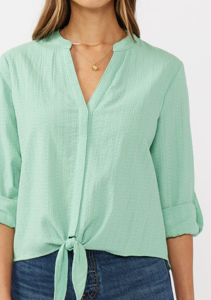 Laurel Tie Front Top