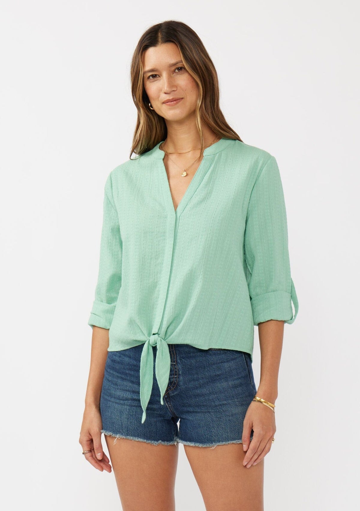 Laurel Tie Front Top