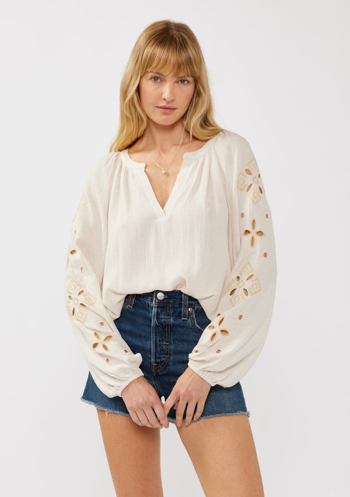 Driftwood Embroidered Blouse