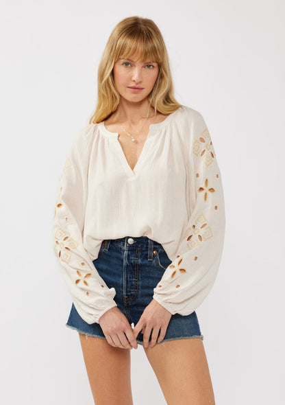 Driftwood Embroidered Blouse