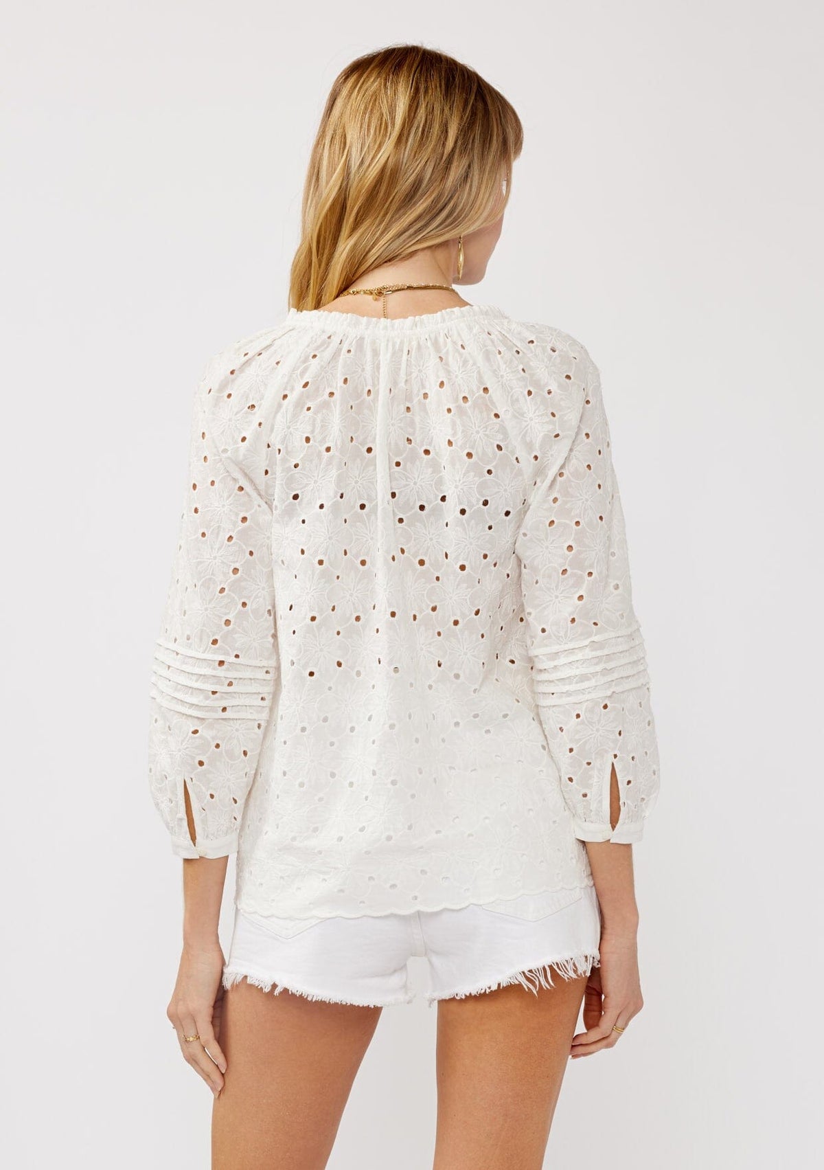 Catch The Breeze Eyelet Blouse