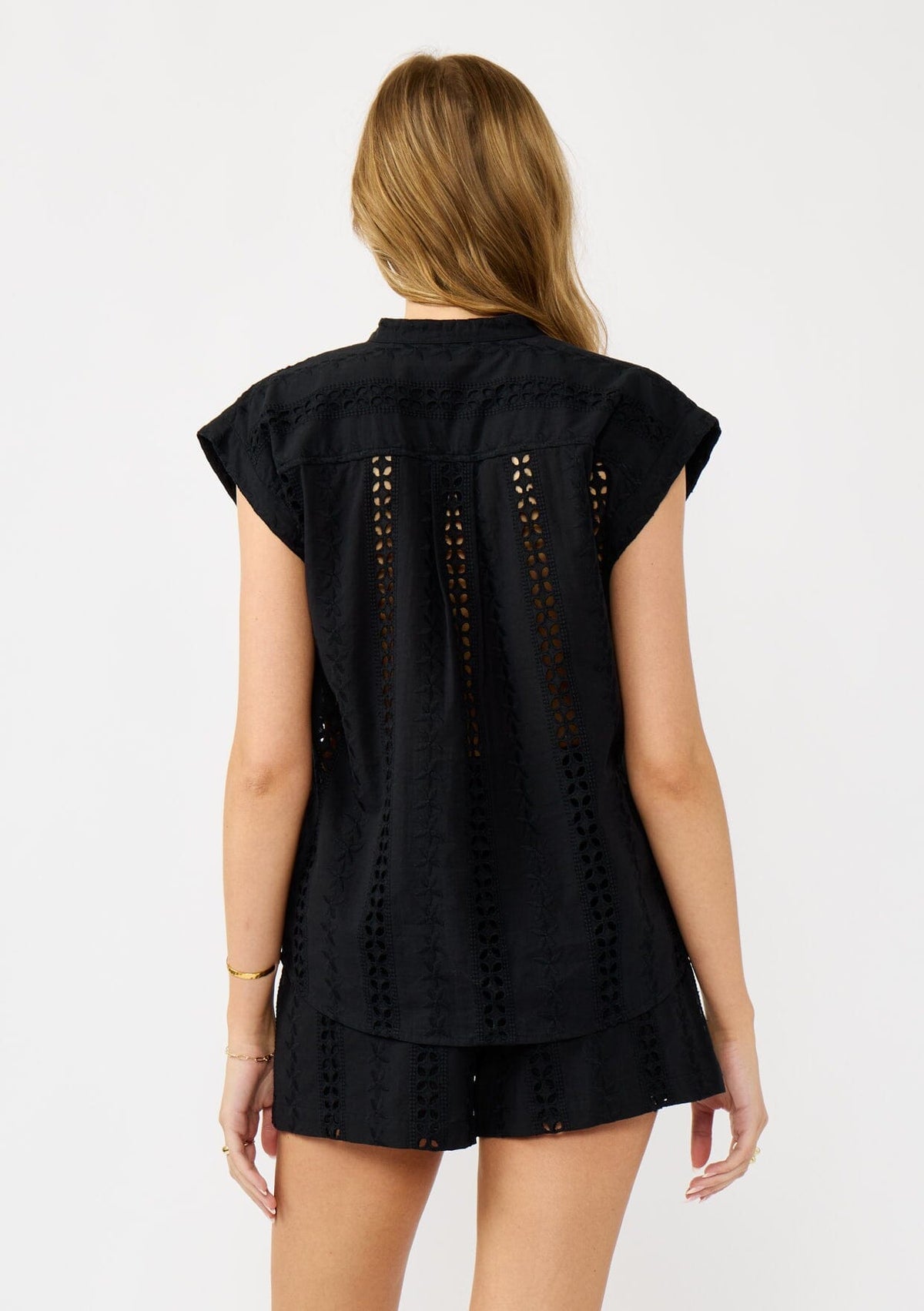 Beachfront Eyelet Camp Shirt
