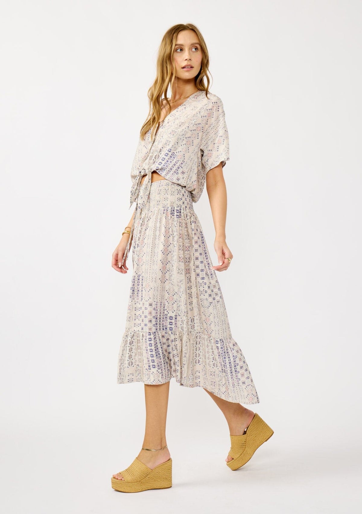 Eluna Smocked Skirt