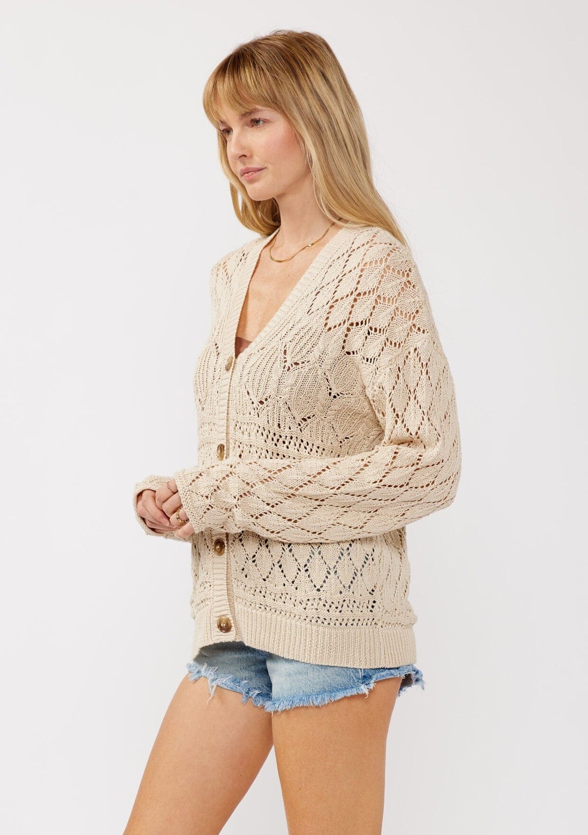 Out and About Pointelle Cardigan