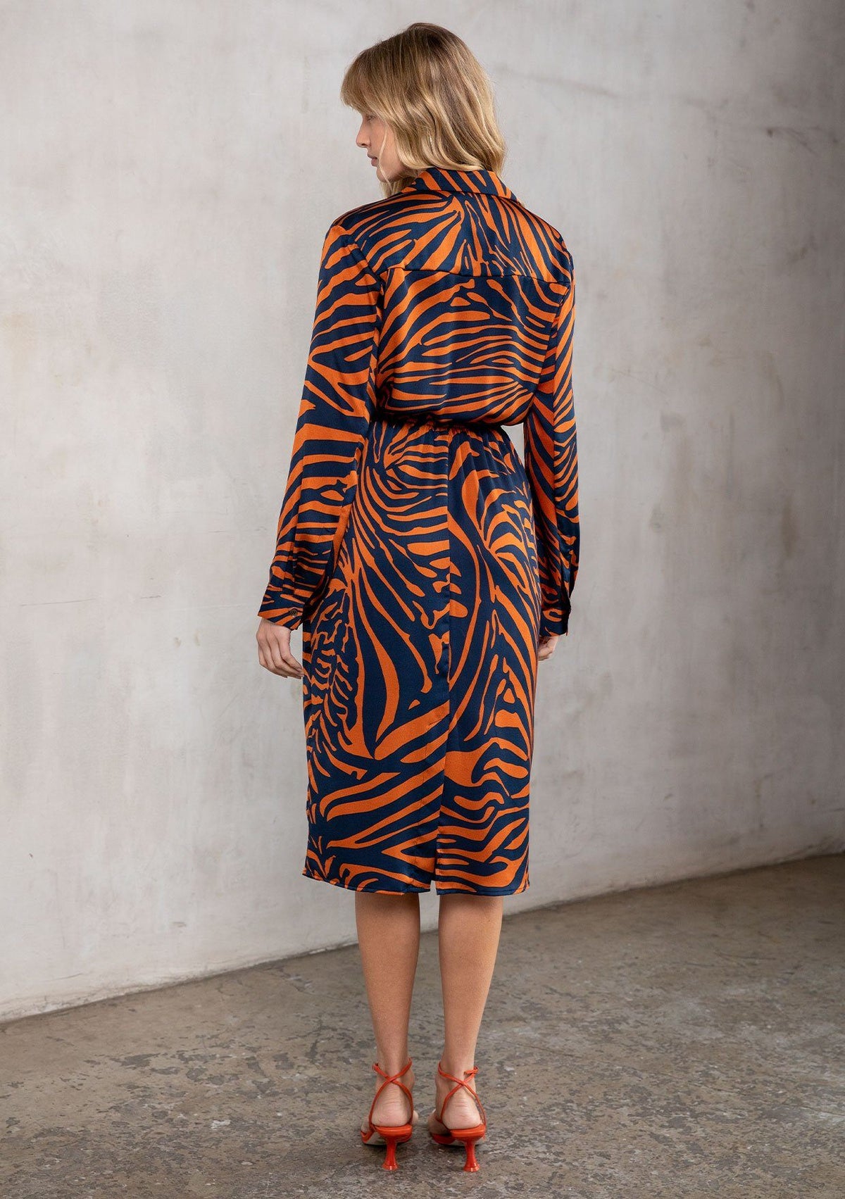 Risky Business Midi Shirt Dress