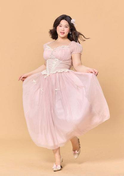 （US Exclusive）Curve & Plus Pink Mist Fairy Dress