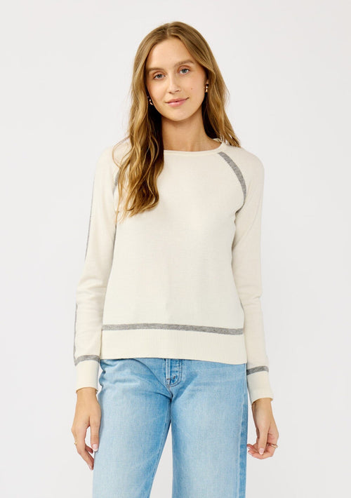 Posh Border Striped Pullover