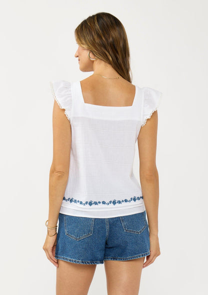 Seaborn Embroidered Top