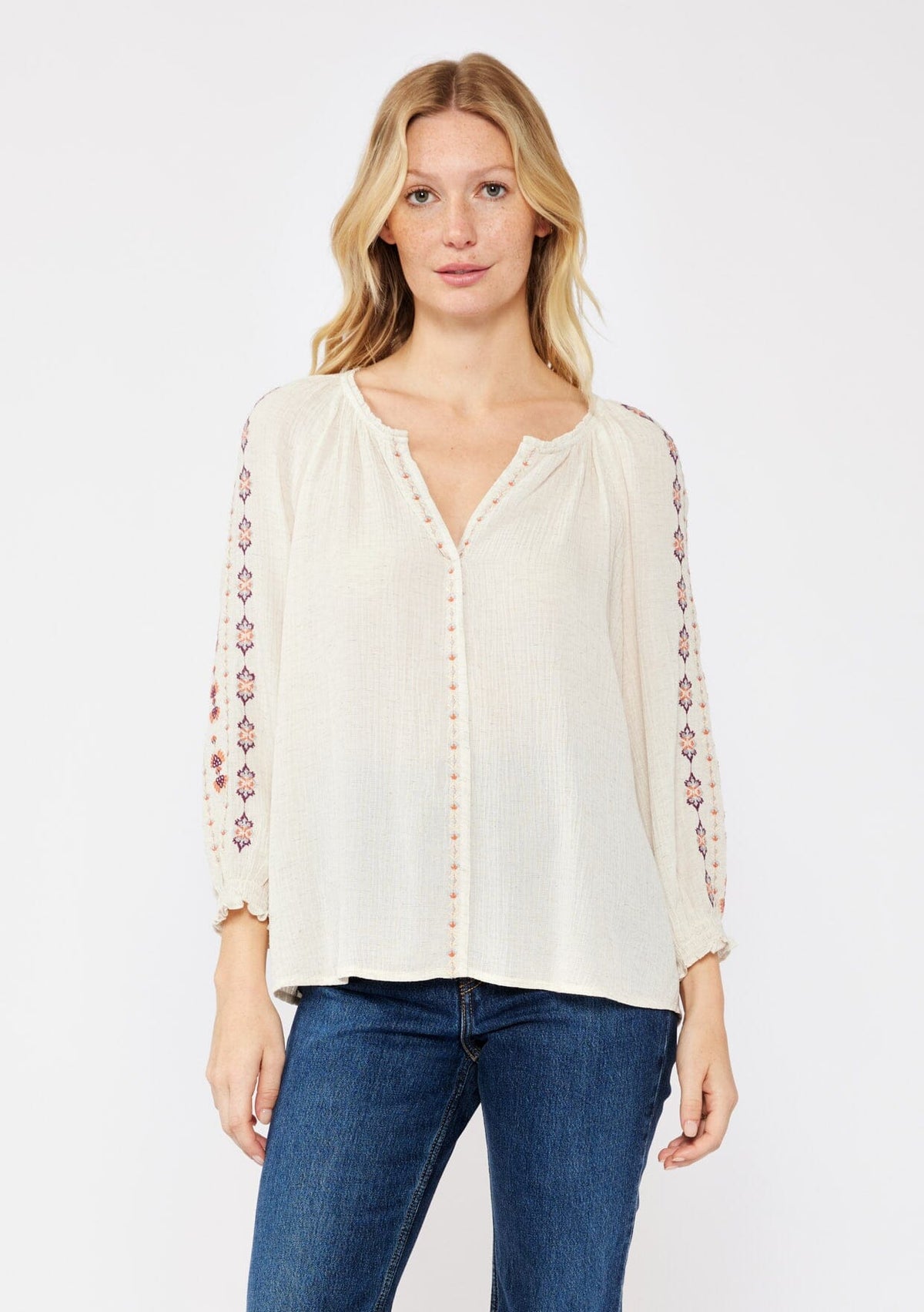 Nessie Embroidered Blouse