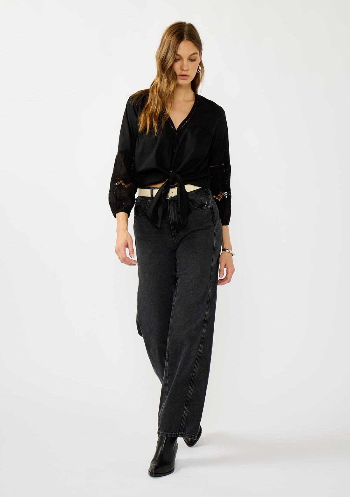 Rosalia Tie Front Top
