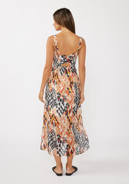 Arizona Sky Smocked Midi Dress