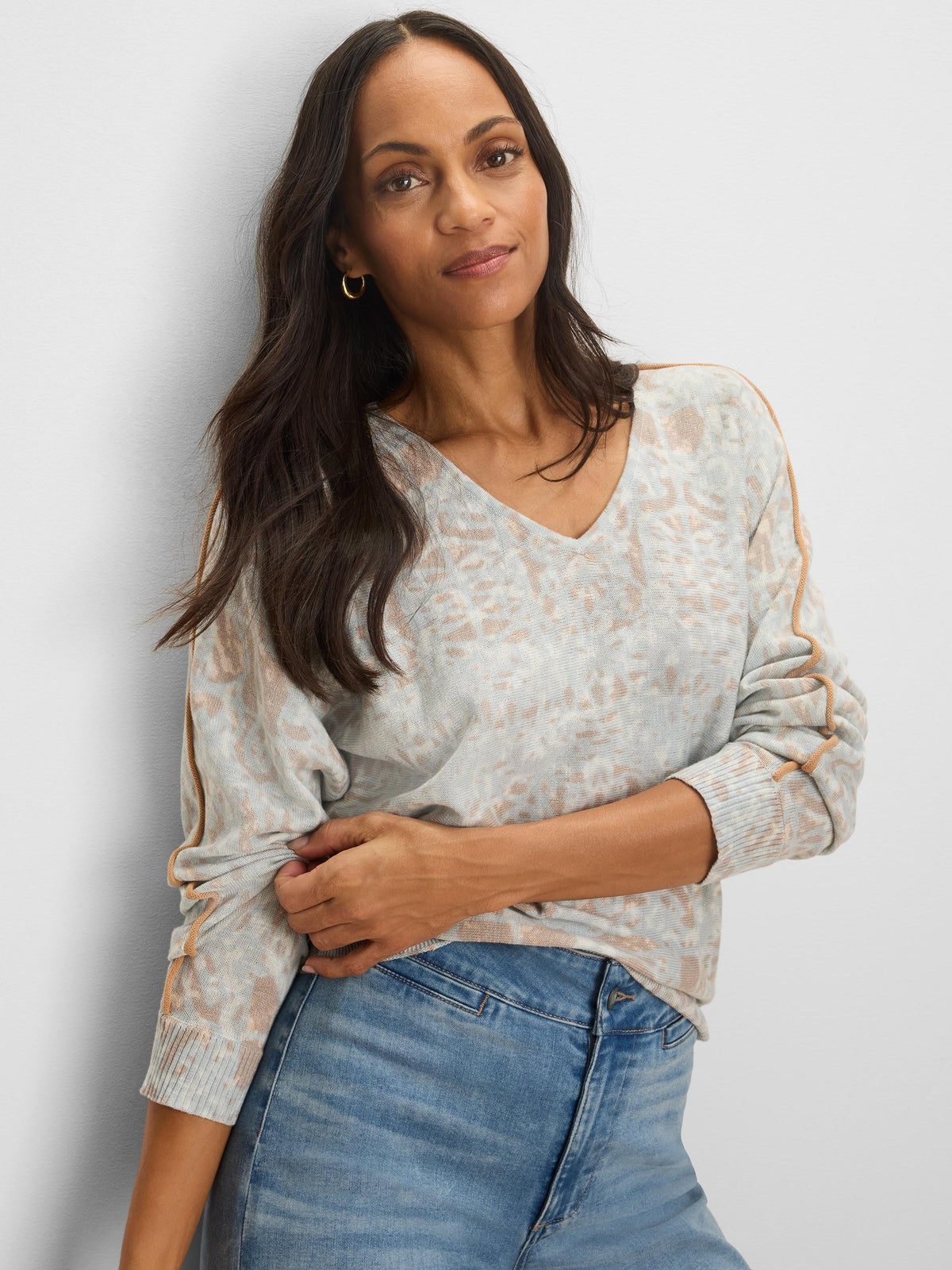 Impressions Tipped Sweater