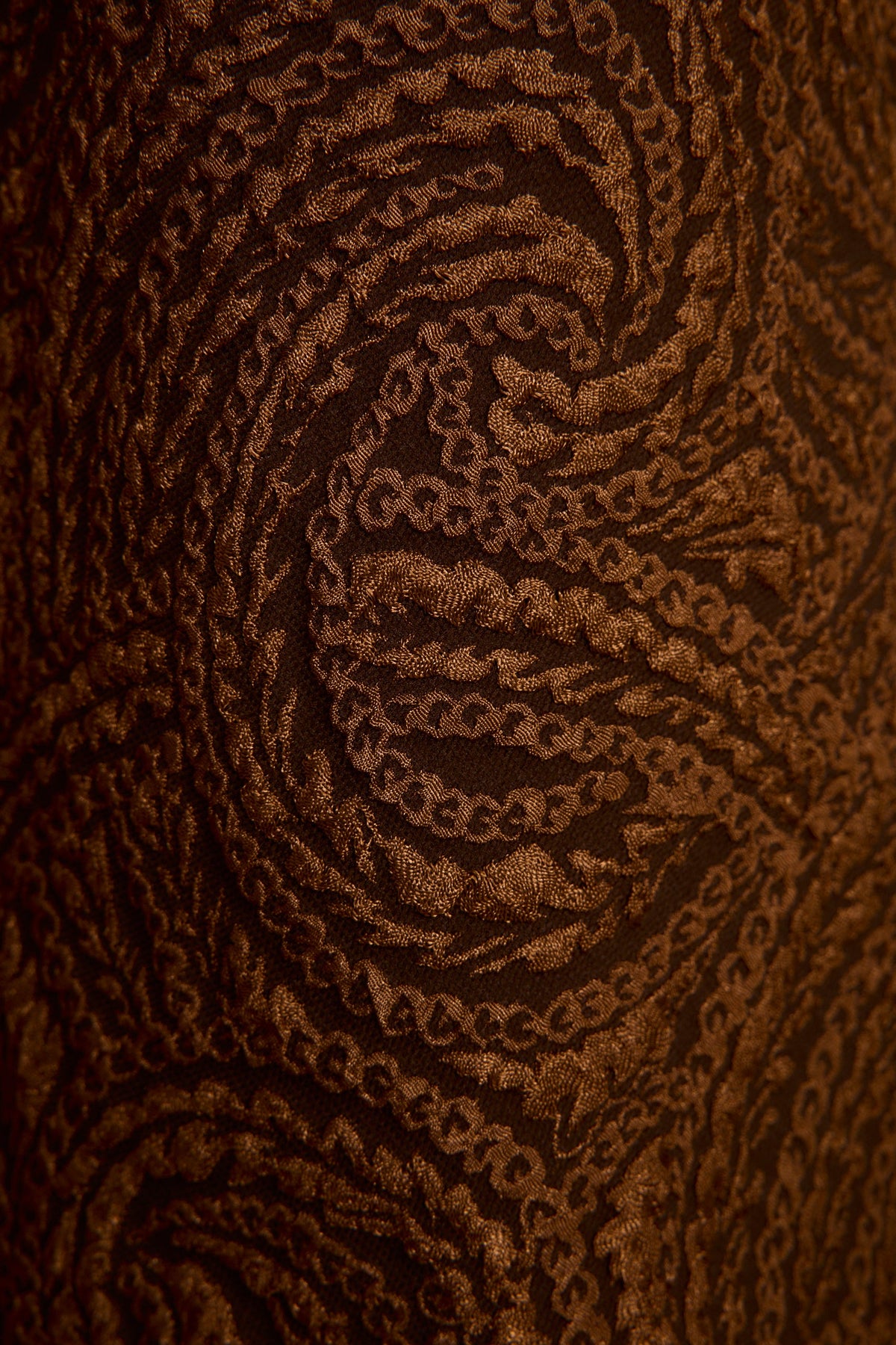 Milan Cognac Swirl Wide Leg Trouser