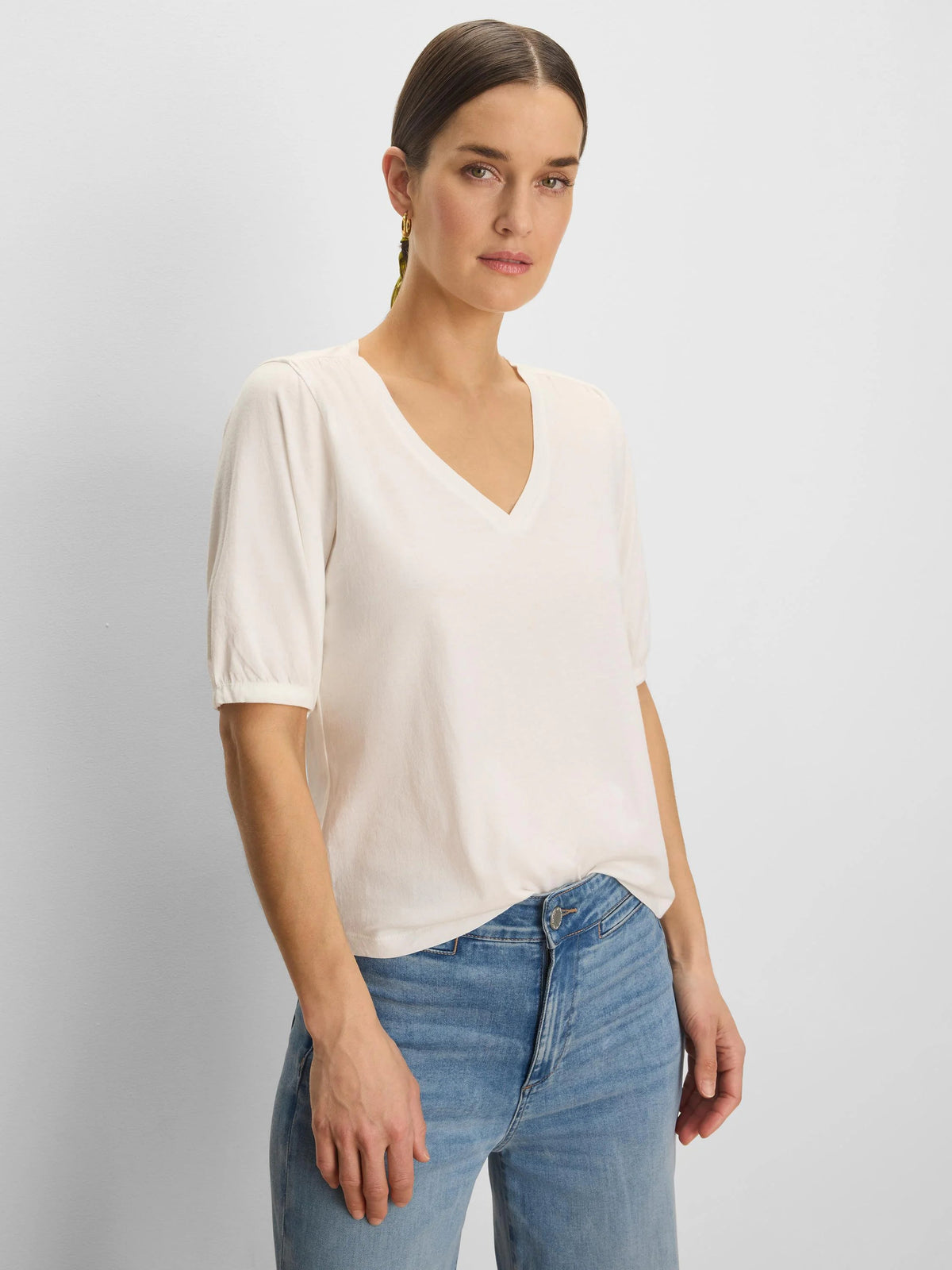 NZT Elbow Sleeve V-Neck Tee