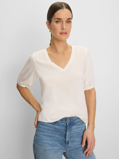 NZT Elbow Sleeve V-Neck Tee