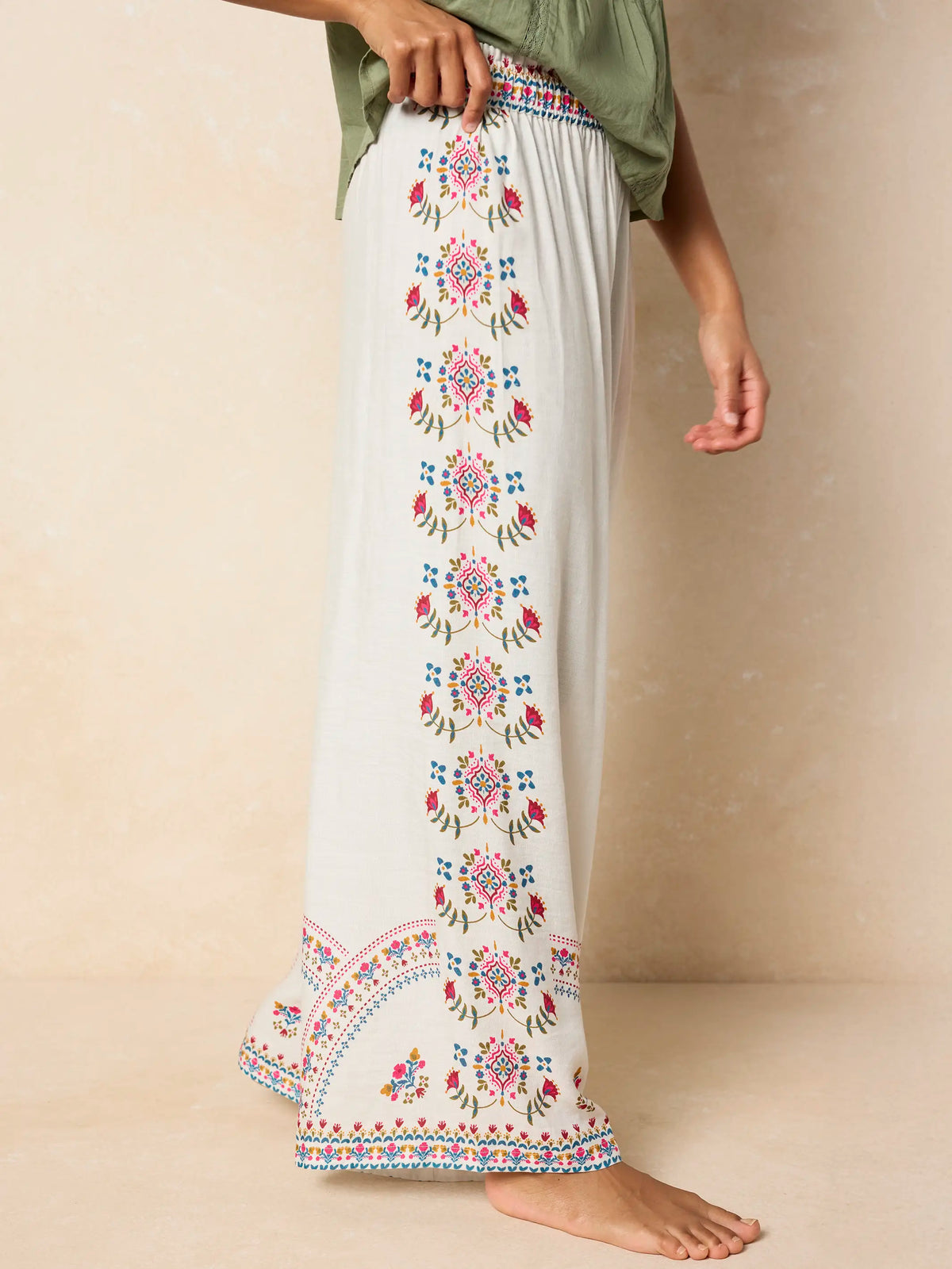 Cece Wide Leg Pants - Ivory
