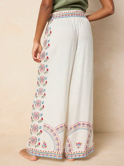 Cece Wide Leg Pants - Ivory