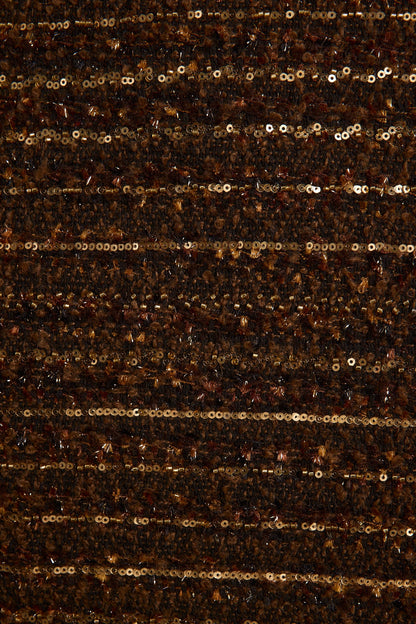 Prescott Mocha and Gold Micro Mini Skirt