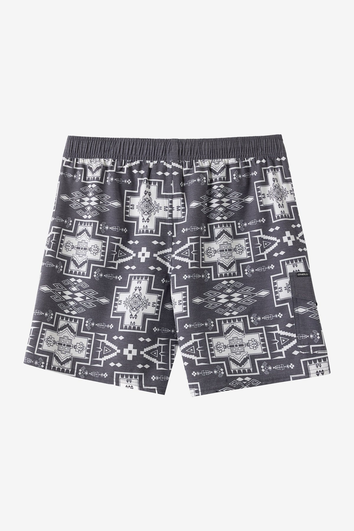 Hermosa Retro 17" Elastic Waist Trunk Swim Trunks