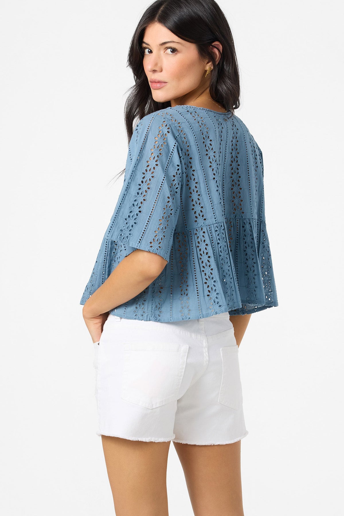 Loni Eyelet Top
